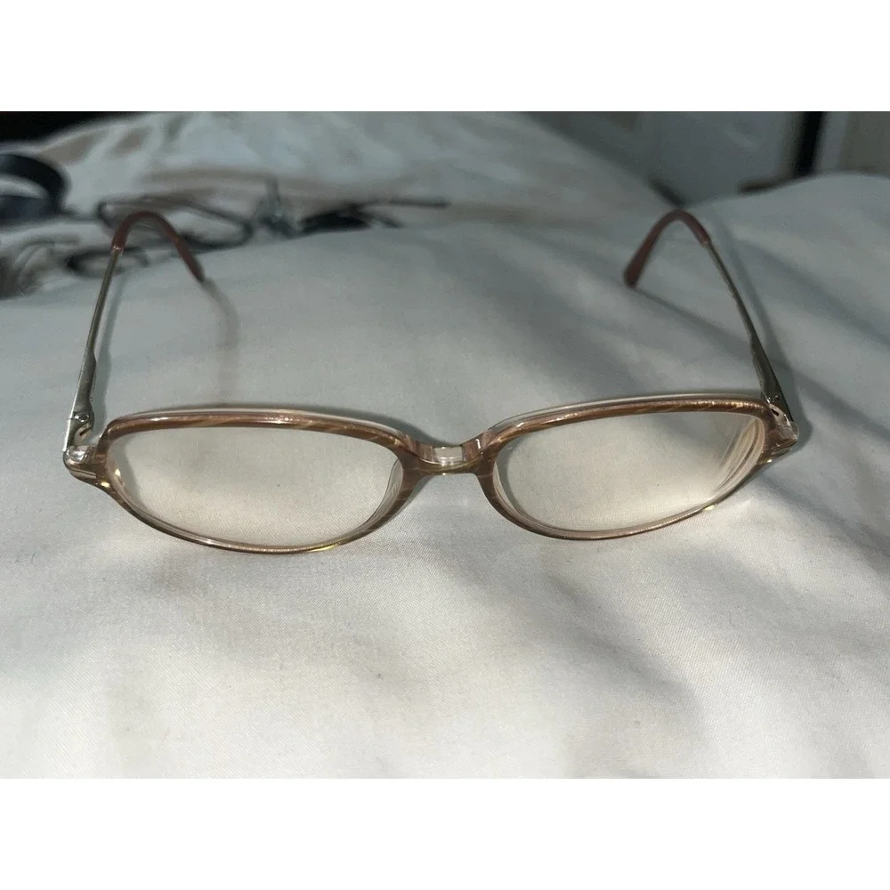 SAFILO‎ ITALY 53-15-135 EYEGLASSES FRAME BROWN PLASTIC 3525